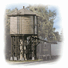 Bausatz Wasserturm für Dampflokomotiven