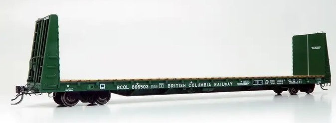 Rapido Bulkhead Flatcar British Columbia Railway