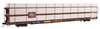 Walthers Güterwagen 89' Flatcar w/Tri-Level Shielded Auto Rack Milwaukee Road