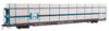 Walthers Güterwagen 89' Flatcar w/Tri-Level Shielded Auto Rack Boston & Maine