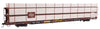 Walthers Güterwagen 89' Flatcar w/Tri-Level Shielded Auto Rack Milwaukee Road