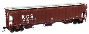 Walthers 57' Trinity 4750 3-Bay Covered Hopper Kansas City Southern