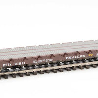 Walthers 60' Pullman-Standard Bulkhead Flatcar Trailer Train PTTX