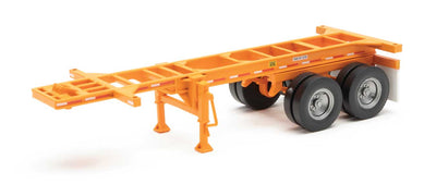 Walthers Trailer 20`Container Chassis 2 Stück Orange