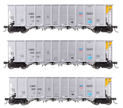 Walthers Set 50' RD-4 Hopper Union Pacific 3 Wagen