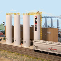 Bausatz Fabrik Plastic Pellet Plant Hintergrundgebäude