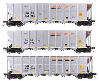Walthers Set 50' RD-4 Hopper BNSF 3 Wagen