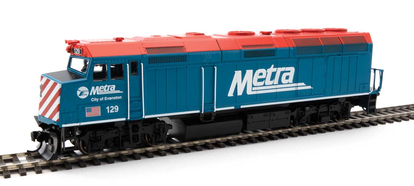 Walthers Diesellok EMD F40PH Metra mit LokSound | moba24