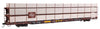Walthers Güterwagen 89' Flatcar w/Tri-Level Shielded Auto Rack Milwaukee Road