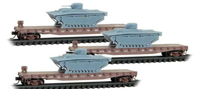 Micro Trains Micro Trains Flachwagen mit Panzer 3 Stück Southern Pacific