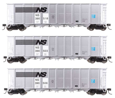 Walthers Set 50' RD-4 Hopper Norfolk Southern 3 Wagen