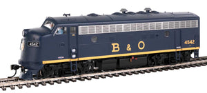 Walthers Diesellokset F7 AB Baltimore & Ohio mit LokSound