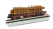 Bachmann ACF 40' Log Car mit Baumstämmen