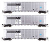 Walthers Set 50' RD-4 Hopper Norfolk Southern 3 Wagen