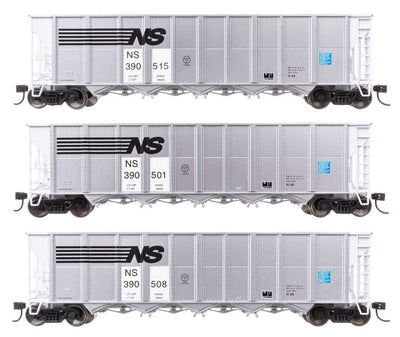 Walthers Set 50' RD-4 Hopper Norfolk Southern 3 Wagen