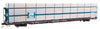 Walthers Güterwagen 89' Flatcar w/Tri-Level Shielded Auto Rack Boston & Maine