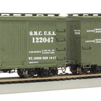 Bachmann 18' Wood Boxcar US Quartermaster 2 Stück