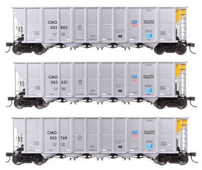 Walthers Set 50' RD-4 Hopper Union Pacific 3 Wagen