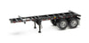 Walthers Trailer 20`Container Chassis 2 Stück Schwarz