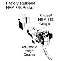 H0 Kadee Kupplung für NEM Schacht 363 #51