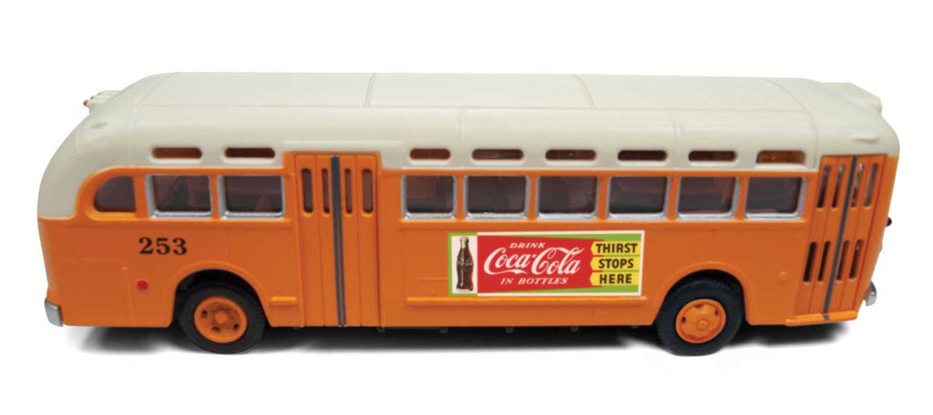 Transit Bus Atlanta, Georgia mit Coca Cola Werbung