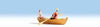 Ruderboot mit zwei Figuren