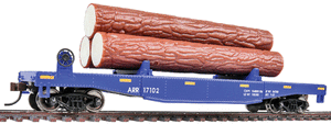 Walthers Log Dump Car mit Baumstämmen Alaska Railroad