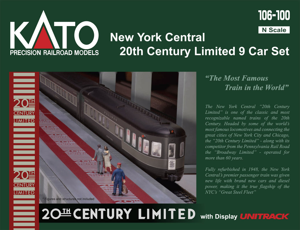 Kato Personenwagenset 20th Century Limited New York Central