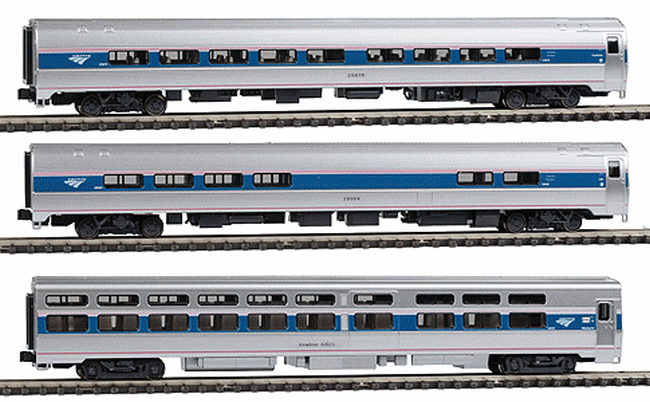 Kato Set Intercity Express 3-Car Set Amtrak