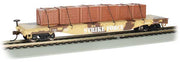 Bachmann 52' Flatcar with Crate Load Strike Force