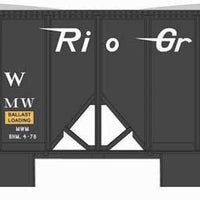 Bowser 70-Ton 2-Bay Ballast Hopper Denver & Rio Grande Western