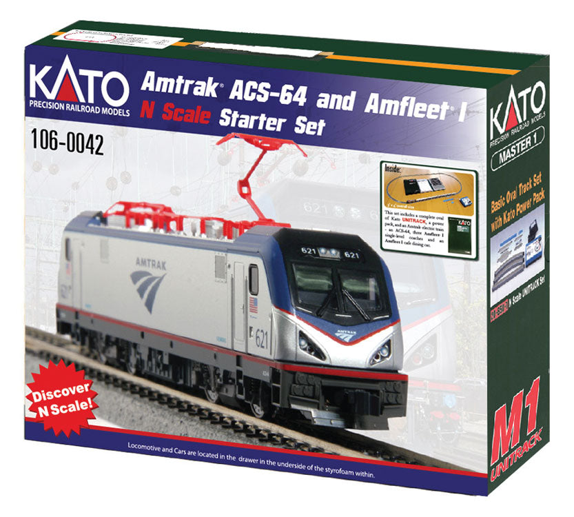 Kato Unitrack Startset Amtrak ACS-64 Amfleet