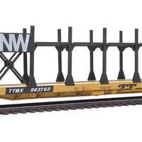 Walthers Flatcar Bi-Level Open Auto Rack Norfolk & Western