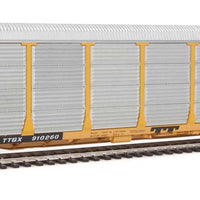 Walthers 89' Thrall Bi-Level Auto Carrier Milwaukee Road TTGX Flatcar