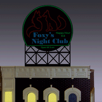 Billboard Foxy's Night Club für Spur HO und O