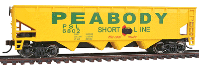Walthers 40` Offset Hopper Peabody Short Line