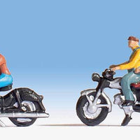 Zwei Motorräder Bikes mit Figuren