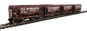 Walthers Set Ore Car Milwaukee Road 4 Wagen