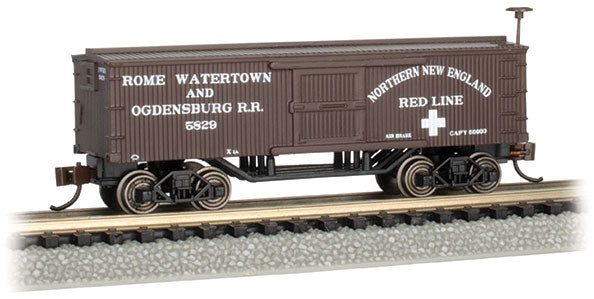 Bachmann Old-Time Wood Boxcar Rome, Watertown and Ogdensburg